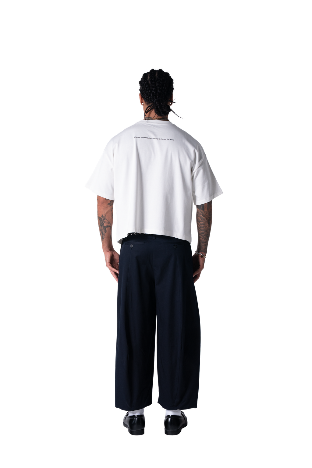 Change Yourself Ecru Cropped Boxy