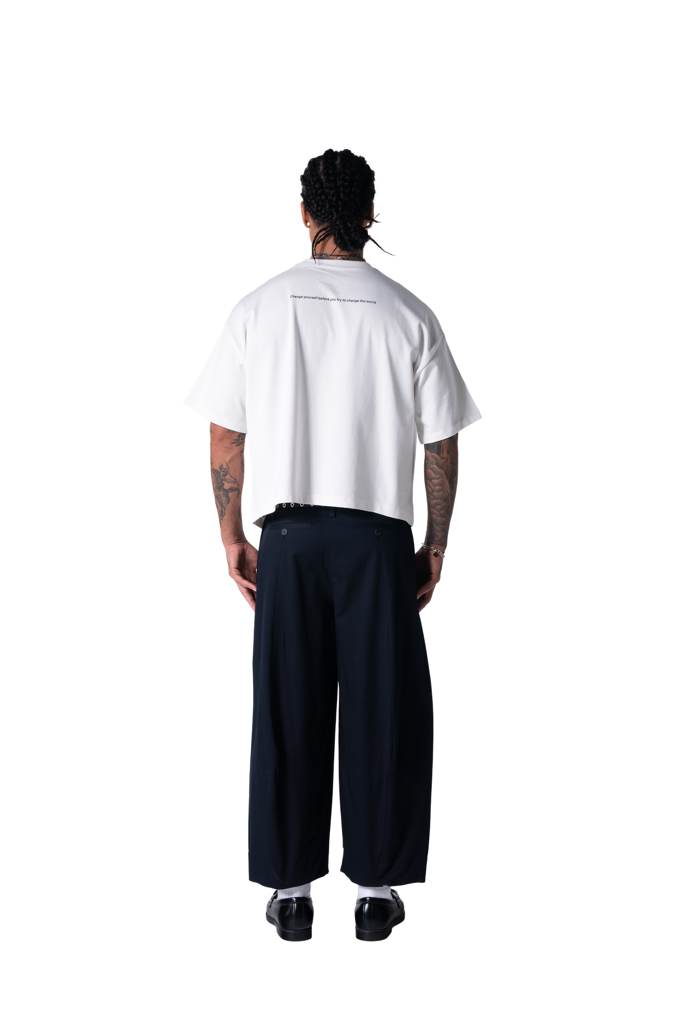 Change Yourself Ecru Cropped Boxy